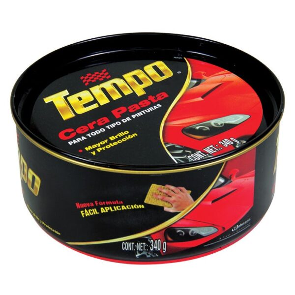 Cera En Pasta Uso Automotriz Pintura En Gral Lata 340gr Tempo Sc Johnson