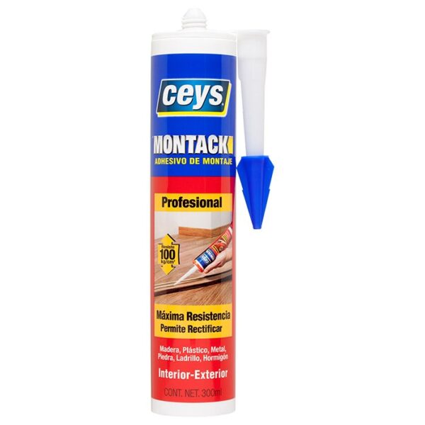 Pegamento De Montaje Montack Profesional Cart. 300 Ml. 7211 Ceys