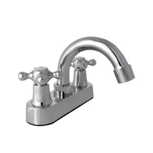 Mezcladora Para Lavabo 4 Bar Maneral De Cruzeta Cromada Miber Gb-aq101